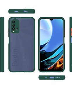 Winble Back Case Cover for Redmi 9 Power Back Cover Slim Camera Protection Shockproof Anti Slip Grip PC TPU Smock Back Cover for Redmi 9 Power Green 0 2