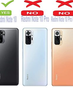 Winble Back Case Cover for Redmi Note 10 Back Cover Slim Crystal Clear Camera Protection Airbag Shockproof Anti Slip Grip PC TPU Bumper Back Cover for Redmi Note 10 0 4