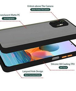 Winble Back Case Cover for Redmi Note 10 ProPro Max Back Cover Slim Camera Protection Shockproof Anti Slip Grip PC TPU Smock Back Cover for Redmi Note 10 ProPro Max Black 0 3