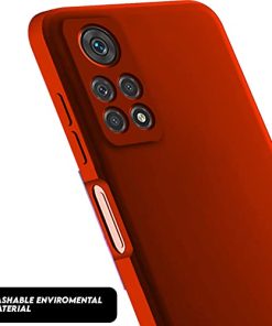 Winble Back Case Cover for Redmi Note 11 Redmi Note 11S Silicone Back Cover Camera Protection Soft Silicon Protective Back Cover Designed for Redmi Note 11 Redmi Note 11S Red 0 1