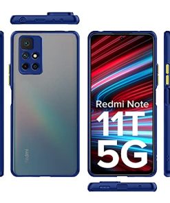 Winble Back Case Cover for Redmi Note 11T 5G Back Cover Slim Camera Protection Shockproof Anti Slip Grip PC TPU Smock Back Cover for Redmi Note 11T 5G Poco M4 Pro 5G Blue 0 4