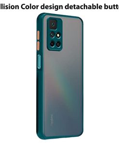 Winble Back Case Cover for Redmi Note 11T 5G Back Cover Slim Camera Protection Shockproof Anti Slip Grip PC TPU Smock Back Cover for Redmi Note 11T 5G Poco M4 Pro 5G Green 0 0