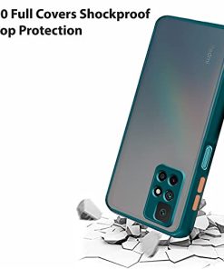 Winble Back Case Cover for Redmi Note 11T 5G Back Cover Slim Camera Protection Shockproof Anti Slip Grip PC TPU Smock Back Cover for Redmi Note 11T 5G Poco M4 Pro 5G Green 0 2