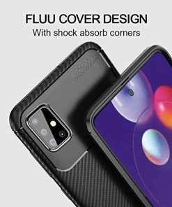 Winble Back Case Cover for Samsung Galaxy M31s Back Cover Case Cover Shock Proof Slim Rugged Armor Drop Tested Back Cover for Samsung Galaxy M31s Black 0 1