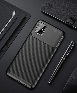 Winble Back Case Cover for Samsung Galaxy M31s Back Cover Case Cover Shock Proof Slim Rugged Armor Drop Tested Back Cover for Samsung Galaxy M31s Black 0 3