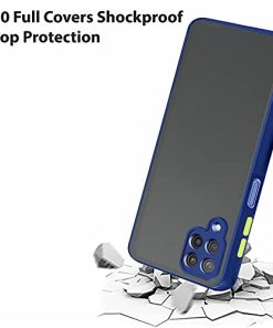 Winble Back Case Cover for Samsung Galaxy M33 5G Back Cover Slim Camera Protection Shockproof Anti Slip Grip PC TPU Smock Back Cover for Samsung Galaxy M33 5G Blue 0 2