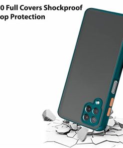 Winble Back Case Cover for Samsung Galaxy M33 5G Back Cover Slim Camera Protection Shockproof Anti Slip Grip PC TPU Smock Back Cover for Samsung Galaxy M33 5G Green 0 2