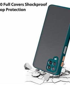 Winble Back Case Cover for Samsung Galaxy M53 5G Back Cover Slim Camera Protection Shockproof Anti Slip Grip PC TPU Smoked Back Cover for Samsung Galaxy M53 5G Green 0 2