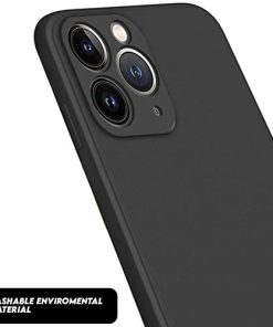 Winble Back Case Cover for iPhone 11 Pro Back Cover Case Camera Protection Soft Liquid Silicone Protective Back Cover Designed for iPhone 11 Pro Black 0 2