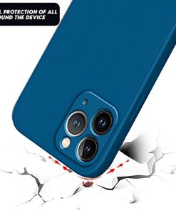 Winble Back Case Cover for iPhone 11 Pro Back Cover Case Camera Protection Soft Liquid Silicone Protective Back Cover Designed for iPhone 11 Pro Blue 0 0