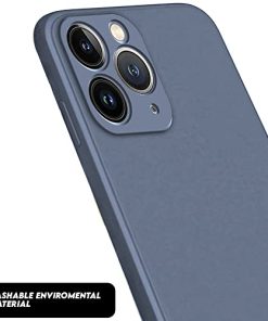 Winble Back Case Cover for iPhone 11 Pro Back Cover Case Camera Protection Soft Liquid Silicone Protective Back Cover Designed for iPhone 11 Pro Gray 0 2