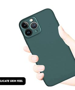 Winble Back Case Cover for iPhone 11 Pro Back Cover Case Camera Protection Soft Liquid Silicone Protective Back Cover Designed for iPhone 11 Pro Green 0 3