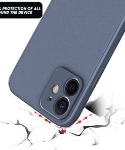 Winble Back Case Cover for iPhone 12 Back Cover Case Camera Protection Soft Liquid Silicone Protective Back Cover Designed for iPhone 12 Gray 0 0