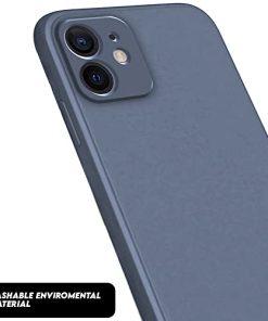 Winble Back Case Cover for iPhone 12 Back Cover Case Camera Protection Soft Liquid Silicone Protective Back Cover Designed for iPhone 12 Gray 0 2