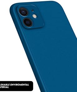 Winble Back Case Cover for iPhone 12 Mini Back Cover Case Camera Protection Soft Liquid Silicone Protective Back Cover Designed for iPhone 12 Mini Blue 0 2