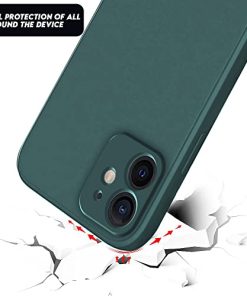 Winble Back Case Cover for iPhone 12 Mini Back Cover Case Camera Protection Soft Liquid Silicone Protective Back Cover Designed for iPhone 12 Mini Green 0 0