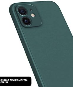 Winble Back Case Cover for iPhone 12 Mini Back Cover Case Camera Protection Soft Liquid Silicone Protective Back Cover Designed for iPhone 12 Mini Green 0 2