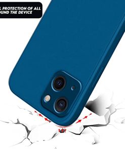 Winble Back Case Cover for iPhone 13 Back Cover Case Camera Protection Soft Liquid Silicone Protective Back Cover Designed for iPhone 13 Blue 0 0