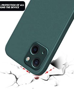 Winble Back Case Cover for iPhone 13 Mini Back Cover Case Camera Protection Soft Liquid Silicone Protective Back Cover Designed for iPhone 13 Mini Green 0 0