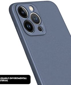 Winble Back Case Cover for iPhone 13 Pro Back Cover Case Camera Protection Soft Liquid Silicone Protective Back Cover Designed for iPhone 13 Pro Gray 0 2