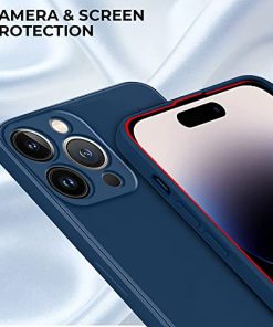 Winble Back Case Cover for iPhone 14 Pro Back Cover Case Camera Protection Soft Liquid Silicone Protective Back Cover Designed for iPhone 14 Pro Blue 0 1