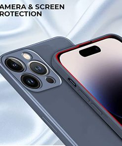 Winble Back Case Cover for iPhone 14 Pro Max Back Cover Case Camera Protection Soft Liquid Silicone Protective Back Cover Designed for iPhone 14 Pro Max Gray 0 0