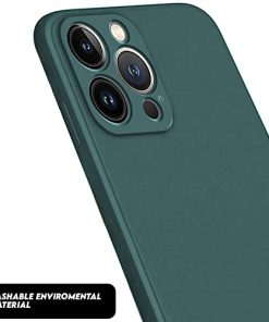 Winble Back Case Cover for iPhone 14 Pro Max Back Cover Case Camera Protection Soft Liquid Silicone Protective Back Cover Designed for iPhone 14 Pro Max Green 0 2