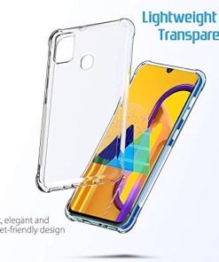 Winble Back Case for Samsung Galaxy M21 M21 2021 Edition M30s Back Cover Slim Crystal Clear Camera Protection Built in Anti Slip Grip Back Cover for Samsung Galaxy M21 2021 EditionTransparent 0 0