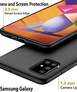 Winble Back Case for Samsung Galaxy M31s Back Cover Soft Flexible Ultra Silicone Protective for Samsung Galaxy M31s Black 0 2