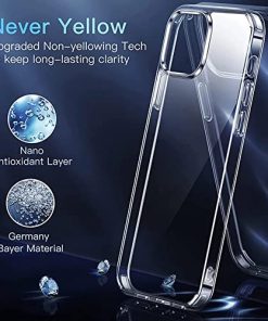 Winble Back Cover Case for iPhone 12 iPhone 12 Pro Ultra Hybrid Crystal Clear Hard TPU Camera Drop Protection Bumper Back Cover Case for iPhone 12 iPhone 12 Pro PolycarbonateTransparent 0 5