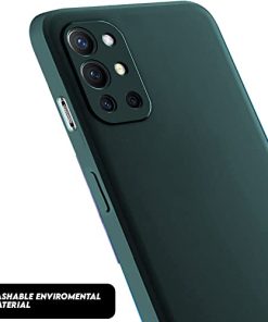 Winble Back Cover For OnePlus 9R SiliconeGreen 0 3