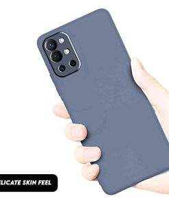 Winble Back Cover For OnePlus 9R SiliconeGrey 0 4