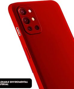 Winble Back Cover For OnePlus 9R SiliconeRed 0 3