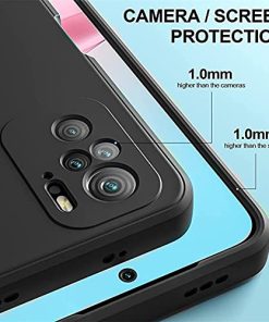 Winble Back Cover For Redmi Note 10 Note 10s SiliconeBlack 0 1