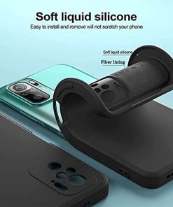 Winble Back Cover For Redmi Note 10 Note 10s SiliconeBlack 0 2