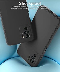 Winble Back Cover For Redmi Note 10 Note 10s SiliconeBlack 0 4