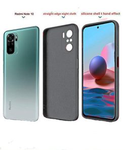 Winble Back Cover For Redmi Note 10 Note 10s SiliconeBlack 0 5