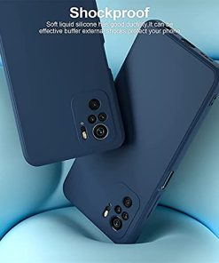 Winble Back Cover For Redmi Note 10 Note 10s SiliconeBlue 0 4