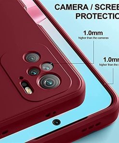 Winble Back Cover For Redmi Note 10 Note 10s SiliconeRed 0 1