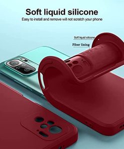 Winble Back Cover For Redmi Note 10 Note 10s SiliconeRed 0 2