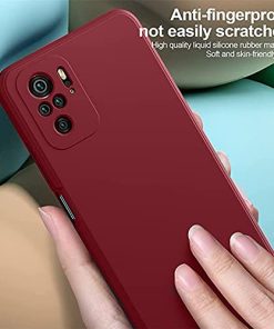 Winble Back Cover For Redmi Note 10 Note 10s SiliconeRed 0 3