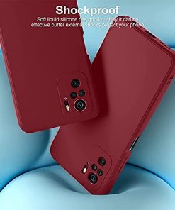 Winble Back Cover For Redmi Note 10 Note 10s SiliconeRed 0 4