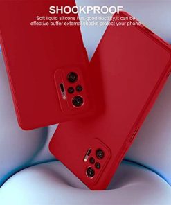 Winble Back Cover For Redmi Note 10 Pro Max Redmi note 10 pro SiliconeRed 0 3