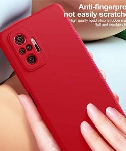 Winble Back Cover For Redmi Note 10 Pro Max Redmi note 10 pro SiliconeRed 0 5