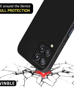 Winble Back Cover For Samsung Galaxy M32 SiliconeBlack 0 0