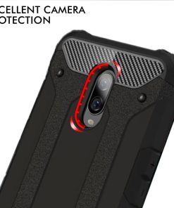 Winble Back Cover for OnePlus 7 Back Cover Rugged Armor TPU 360 Protection Bumper Hybrid Dual Layer Back Cover Case for OnePlus 7 One Plus 7 Black 0 0