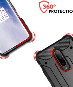 Winble Back Cover for OnePlus 7 Pro Back Cover Rugged Armor TPU 360 Protection Bumper Hybrid Dual Layer Back Cover Case for OnePlus 7 ProOne Plus 7 Pro Black 0 3