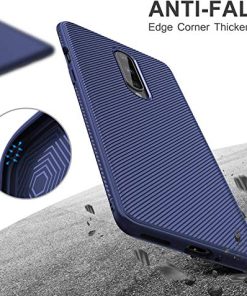 Winble Back Cover for OnePlus 8 Back Cover Case Twill Pattern Oblique Texture Shock Proof Slim Carbon Fiber Silicone Back Cover for OnePlus 8 0 2