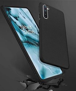 Winble Back Cover for OnePlus Nord 2020 Back Cover Case Twill Pattern Oblique Texture Shock Proof Slim Carbon Fiber Silicone Back Cover for OnePlus Nord Black 0 0