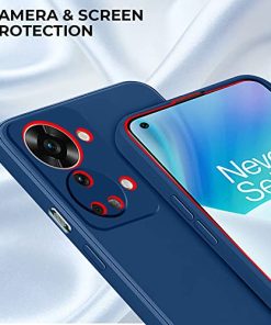 Winble Back Cover for OnePlus Nord 2T 5G Back Cover Camera Protection Soft Silicone Protective Back Cover Designed for OnePlus Nord 2T 5GOne Plus Nord 2T 5G Blue 0 0